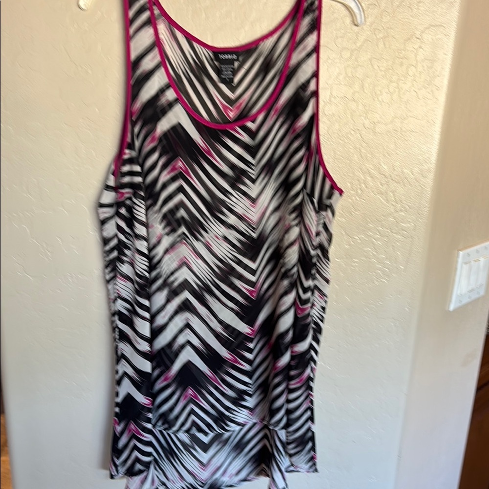 Vibrant Zebra Print Tank Top